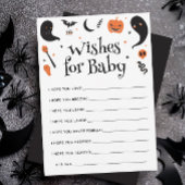 Halloween Baby Boy Dusche Wünsche für Babykarte Einladung