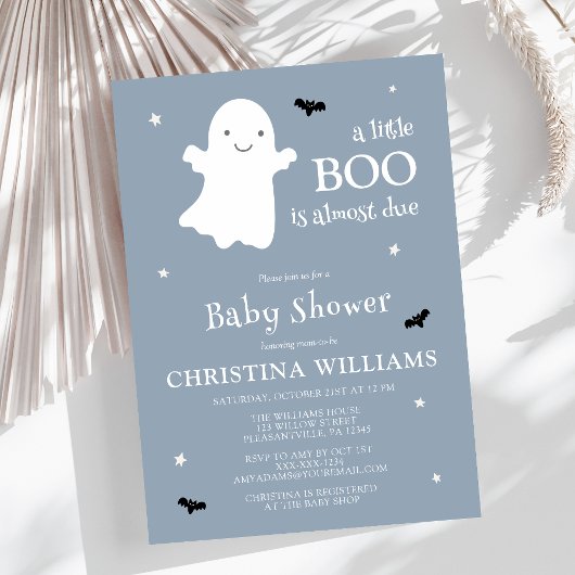 Halloween Baby Boy Shower Einladung