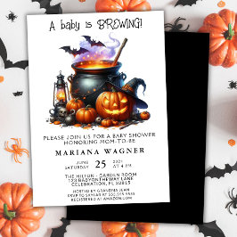 Halloween Baby braut Babydusche Einladung