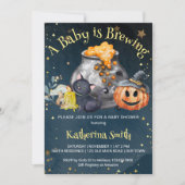 Halloween Baby Braut Einladung (Vorderseite)