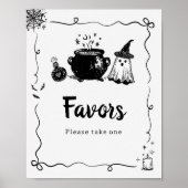 Halloween Baby Braut Geschenke Schild (Vorne)