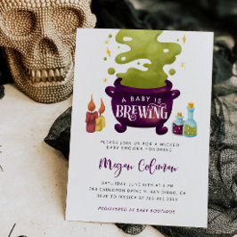 Halloween Baby braut HexenBaby-Dusche Einladung
