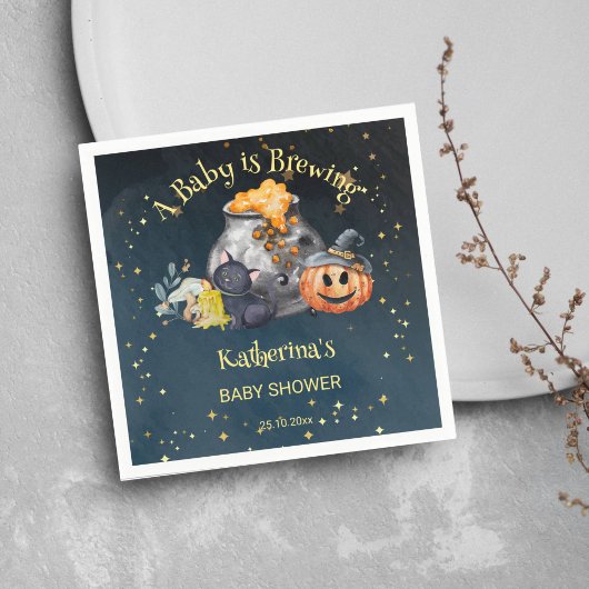 Halloween Baby Braut Serviette