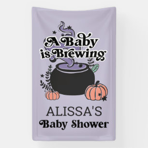Halloween Baby Brewing Baby Dusche Begrüßungsbanne Banner