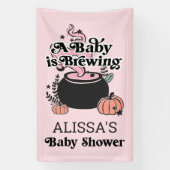Halloween Baby Brewing Baby Dusche Begrüßungsbanne Banner (Vertikal)
