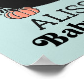 Halloween Baby Brewing Baby Dusche Begrüßungszeich Poster (Ecke)