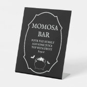 Halloween Baby Brewing Baby Shower Momosa Bar Sockelschild (Vorderseite)