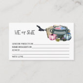 Halloween Baby Brewing Gender-Prognose Begleitkarte (Vorderseite)