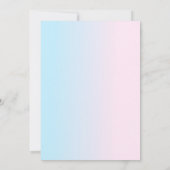 Halloween Baby Brewing Witch Gender Reveal Einladung (Rückseite)