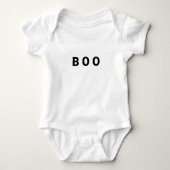 Halloween Baby Costume: Boo One Stück Baby Strampler (Vorderseite)