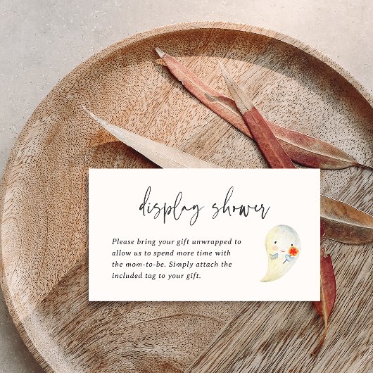 Halloween Baby Display Duschekarte Begleitkarte