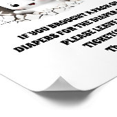 Halloween Baby Dusche Boo Diaper Raffle-Zeichen Poster (Ecke)