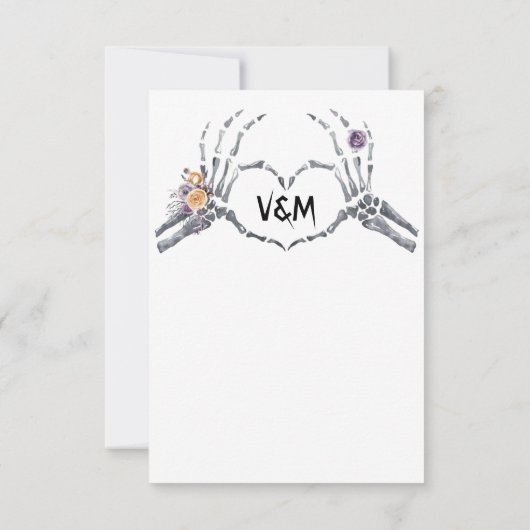 Halloween Baby Dusche Danke (Rückseite)