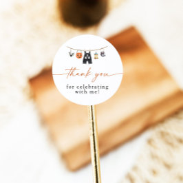 Halloween Baby Dusche Danke, dass du einen Sticker