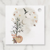 Halloween Baby Dusche Ein kleines Buch ist fast fä Geschenkanhänger (Rückseite)