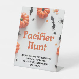 Halloween Baby Dusche eine kleine Boo-Einladung Sockelschild