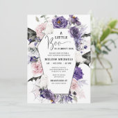 HALLOWEEN Baby-Dusche Einladung, ein kleines Boo Einladung (Stehend Vorderseite)