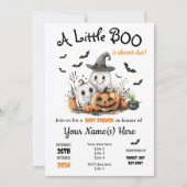 Halloween Baby Dusche Einladung Niedlich Little Bo (Vorderseite)