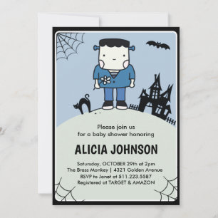 Halloween Baby Dusche Einladung Oktober Niedlich