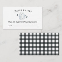 Halloween Baby Dusche Kleiner Boo Diaper Raffle