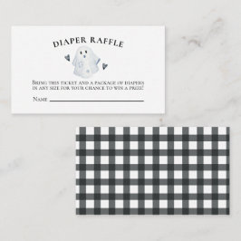 Halloween Baby Dusche Kleiner Boo Diaper Raffle Begleitkarte