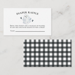 Halloween Baby Dusche Kleiner Boo Diaper Raffle Begleitkarte