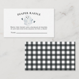Halloween Baby Dusche Kleiner Boo Diaper Raffle Begleitkarte