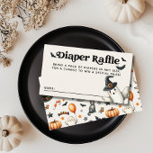 Halloween Baby Dusche Kleiner Boo Diaper Raffle Begleitkarte