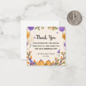 halloween baby dusche oder lila danke mitteilungskarte (Vorderseite/Rückseite Beispiel)