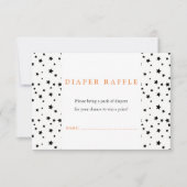 Halloween Baby Dusche schwarze Einladung (Vorderseite)