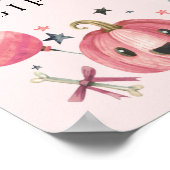 Halloween Baby Duschkarten & Geschenkschild Poster (Ecke)