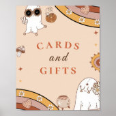 Halloween Baby Duschkarten & Geschenkschild Poster (Vorne)