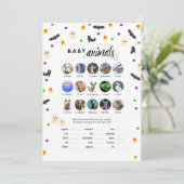 Halloween Baby-Duschspieltiere Programm (Stehend Vorderseite)