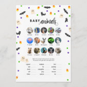 Halloween Baby-Duschspieltiere Programm (Vorderseite)