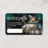 Halloween Baby Duwer Diaper Raffekarte Begleitkarte (Vorderseite)