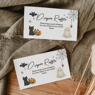 Halloween Baby Duwer Diaper Raffekarte Begleitkarte