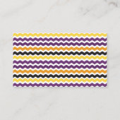 Halloween Baby Duwer Diaper Raffelkarten Visitenkarte (Rückseite)