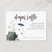 Halloween Baby Duwer Diaper Raffle Begleitkarte (Vorderseite)