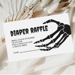 Halloween Baby Duwer Diaper Raffle Begleitkarte