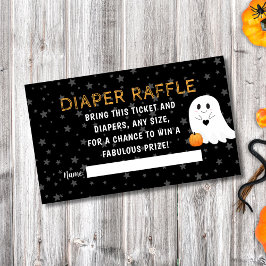 Halloween Baby Duwer Diaper Raffle Begleitkarte
