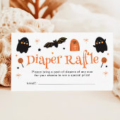 Halloween Baby Duwer Diaper Raffle Begleitkarte