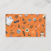 Halloween Baby Duwer Diaper Raffle Begleitkarte (Rückseite)