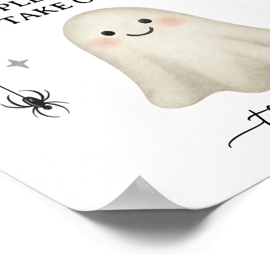 Halloween Baby Duwer Lieblingszeichen Poster (Ecke)