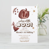 Halloween-Baby Einladung (Stehend Vorderseite)