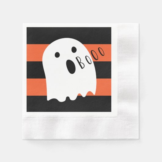 Halloween Baby Ghost Boo Serviette (Vorderseite)