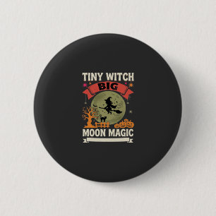 Halloween-Baby-Hexen-Mond-Magie Button