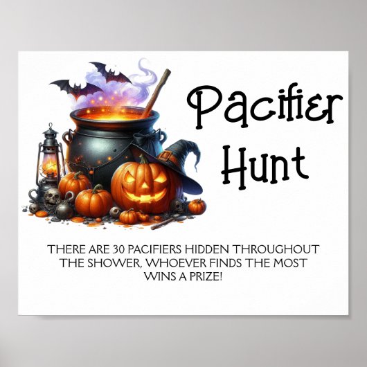 Halloween Baby ist Brewin Schnuller Hunt Showspiel Poster (Vorne)
