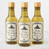 Halloween Baby Maaking Potion Drinks Funny Spooky Weinetikett (Flaschen)