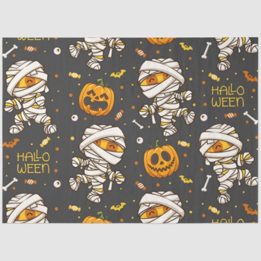 Halloween Baby Mummies | Mummy Tissue Paper Seidenpapier (Vorderseite)