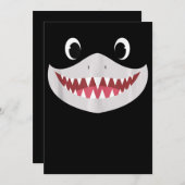 Halloween-Baby - Niedliche Haigeschenke Einladung (Vorne/Hinten)